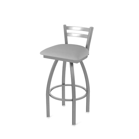 Holland Bar Stool Co OD411 Jackie Low Back Stainless Steel 30 Swivel Outdoor Bar Stool with Breeze Sidewalk Seat OD41130SSOD006